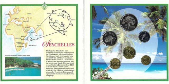 1.63. Seychelles Szigetek forgalmi sor 1997 3000 Ft