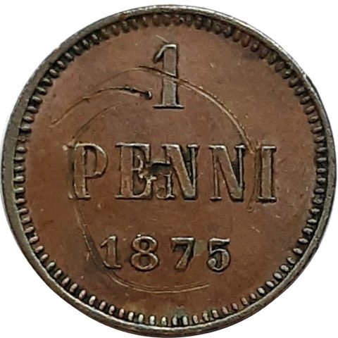 1.70. II. Sándor 1 penni 1875 3000 Ft