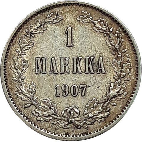 1.82. II. Miklós 1 márka 1907 5000 Ft