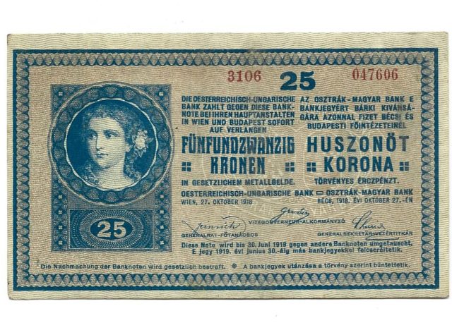2.13. 25 korona 1918 5000 Ft