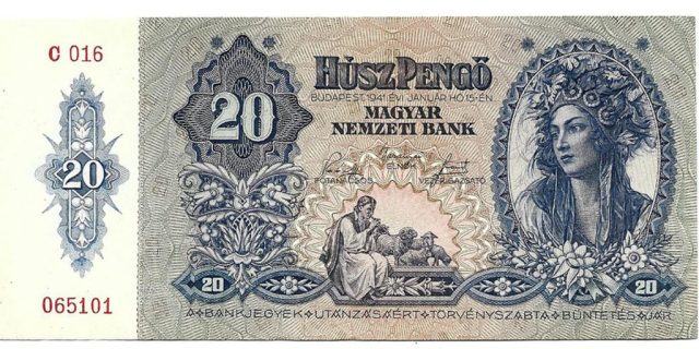 2.16. 20 pengő 1941. UNC 1000 Ft