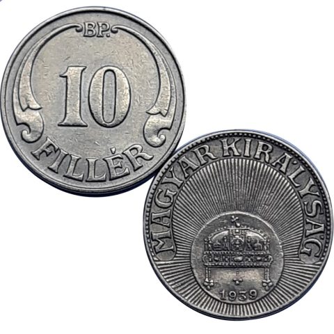 6.07. 10 fillér 1939, 1940. 1600 Ft