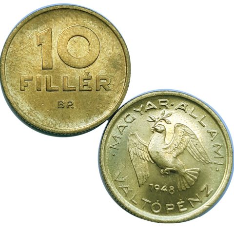 6.17. 10 fillér 1948. 1950. 4000 Ft