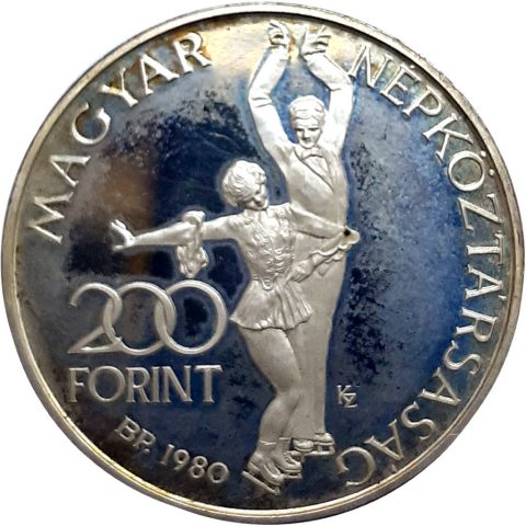 6.23. 500 forint 1980 Téli Olimpia. Piefort. 15000 Ft