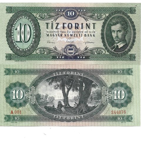 6.24.10 forintok 1962. Sorszámkövető. UNC 4000 Ft