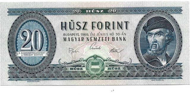 6.25. 20 forint 1969. UNC 2000 Ft
