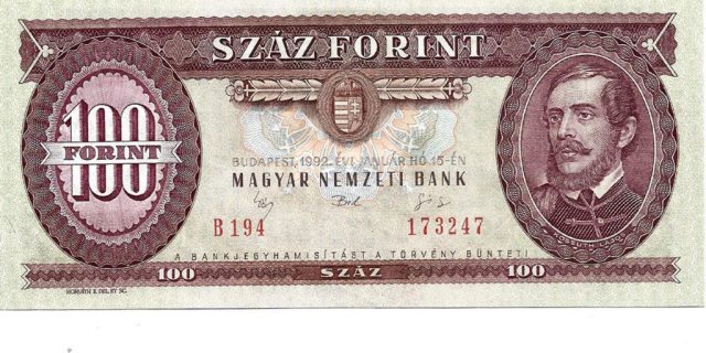 6.28. 100 forint 1992. UNC 2000 Ft