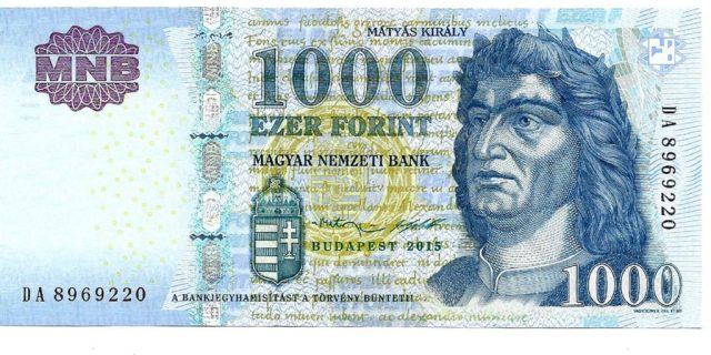 6.30. 1000 forint 2015 UNC 1600 Ft